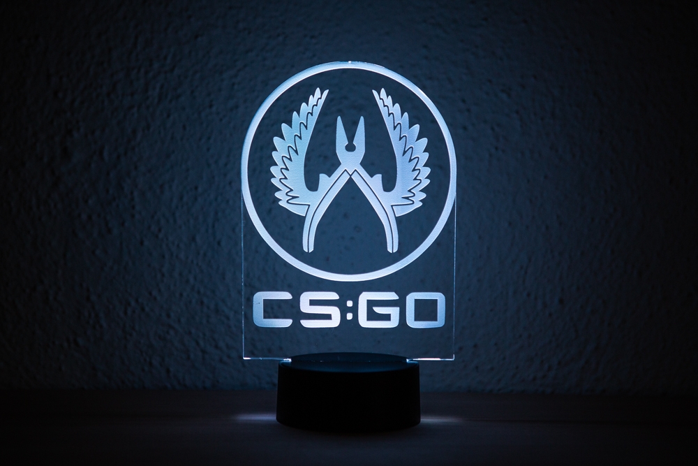 Lampara Led RGB CSGO – Decoracion Setup Gamer