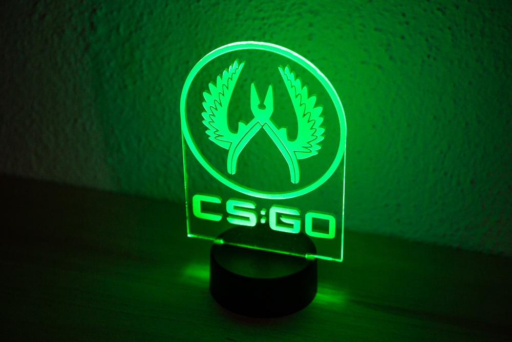 Lampara con iluminación Led RGB Personalizada con tu Logo