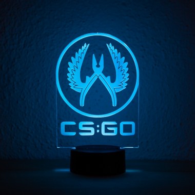 Lampara Led RGB CSGO – Decoracion Setup Gamer