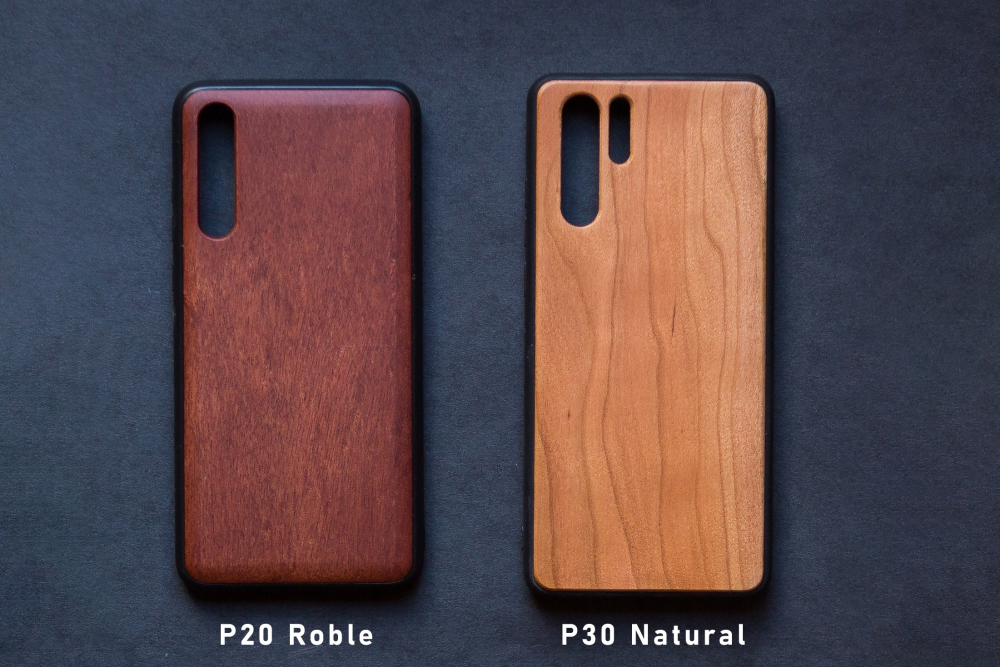 Funda madera Huawei grabado láser personalizado – P20 P30 Pro
