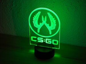 Lampara Led RGB CSGO – Decoracion Setup Gamer