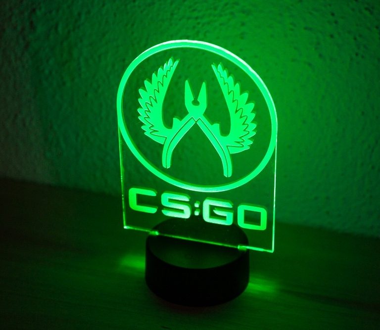 Lampara led de csgo counter strike global ofensive para decoracion led rgb de setup gamer